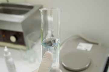 Test tube in the chemistry laboratory