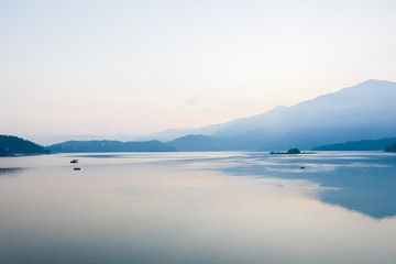 Fototapeta na wymiar famous Sun Moon Lake landscape