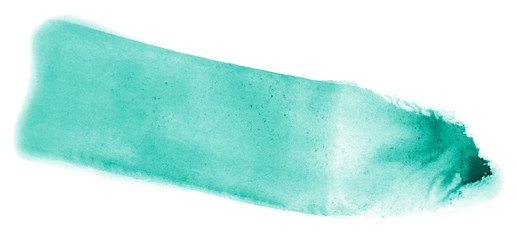Abstract watercolor background hand-drawn on paper. Volumetric smoke elements. Green color. For design, web, card, text, decoration, surfaces.