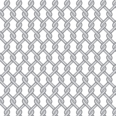 Fototapeta premium metallic grill weave texture with white background, vector Illustration