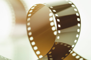 Negative film ring abstract, soft focus