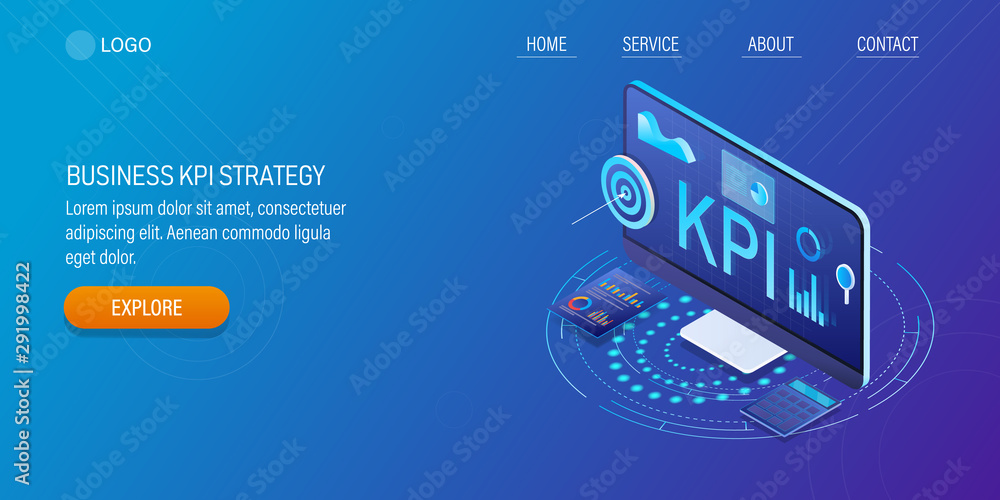 Poster marketing strategy, optimization, data analysis, kpi metrics - business analytic, key performance in