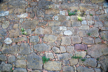 Brickwall in close up