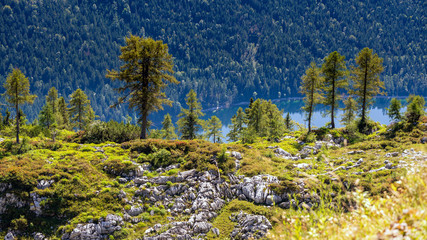Landschaft unterhalb des Loser im Ausseerland, Steiermark, Österreich