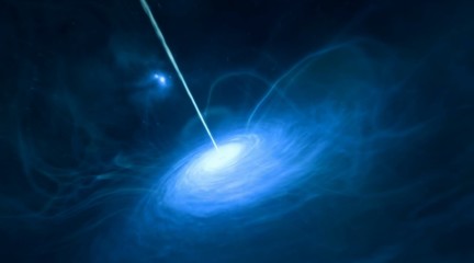 blue planet in space