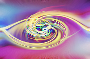 Color abstraction with rich colors, with a twisting effect.