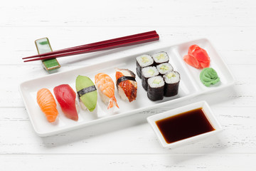 Japanese sushi set