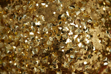 Gold metal glitter background