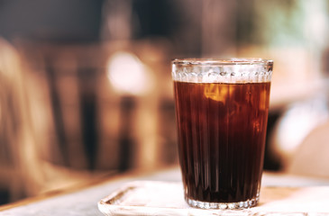Americano coffee glass