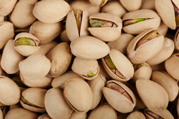 Pile of pistachio nuts