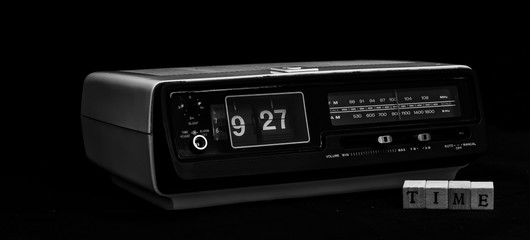 Radio despertador de los años 70