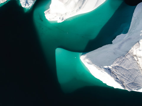 ice berg from above