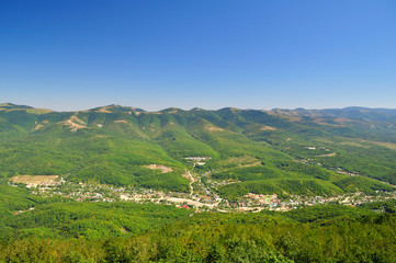 Mountain landscape. Panarama