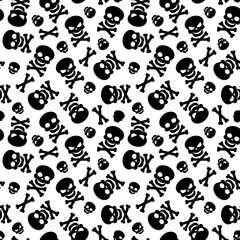 Fototapeta premium Halloween decorative seamless pattern.