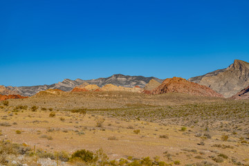 Beautiful landscape around Red Rock Canyon
