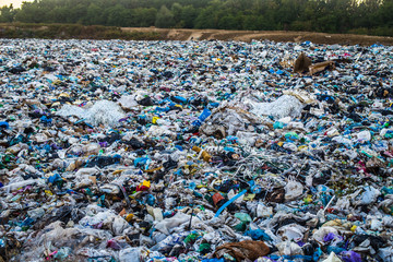 Kiev / Ukraine 15.September 2019 On photo Garbage landfill number 5