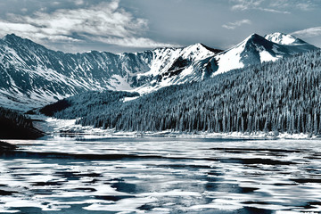 lake in mountains