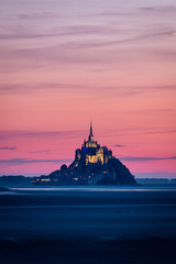 Mont Saint-Michel at sunset