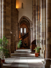 Details of interior of the Church Saint Thomas, Strasbourg