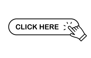 Hand clicking icon on click button.