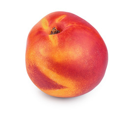 Nectarine fruit isolated on white background cutout