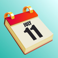 July 11 on Red Calendar