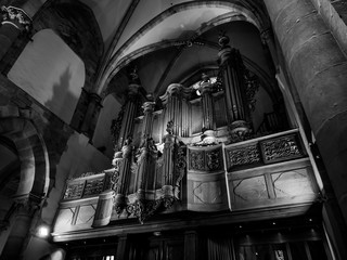 Pipe organ of Zolbermann in the Church Saint Thomas, Strasbourg