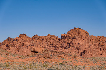 Fototapeta premium Beautiful landscape around Valley of Fire State Park