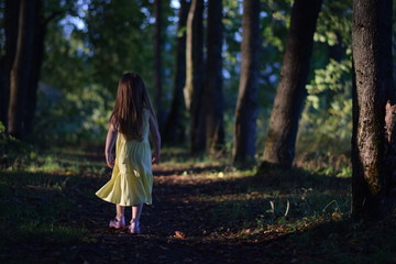 girl in the forest