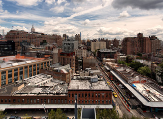 Fototapeta premium New York skyline viewed from west