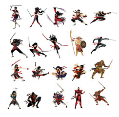 ninja deadly warriors collection pack © matiasdelcarmine