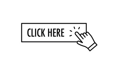 Click here button with hand clicking icon.
