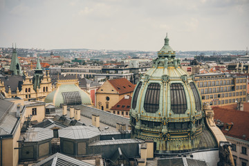 Obraz premium Architecture and landmark skyline of Prague in Czech Republic.