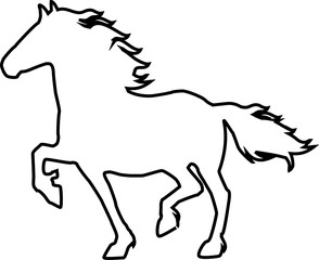 Fototapeta na wymiar Friesian horse