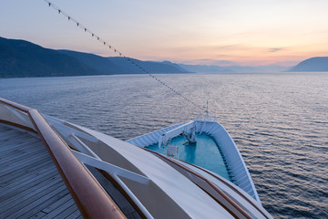 Kreuzfahrt Norwegen Fjorde, Sonnenaufgang