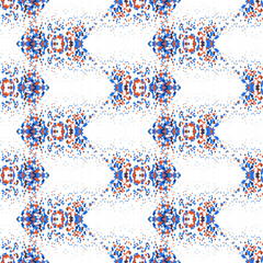 Abstract seamless pattern. Optical illusion of the movement of geometric shapes.