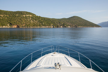 Summer beautiful morning in the Antisamos bay, Kefalonia island, Ionian sea, Greece.