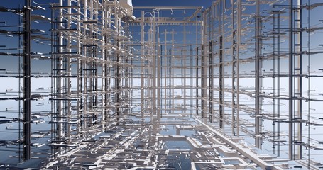 Conceptual visualization of the BIM model utilities of the building