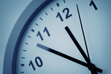Clock face close-up