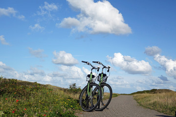 Fahrräder auf Langeoog