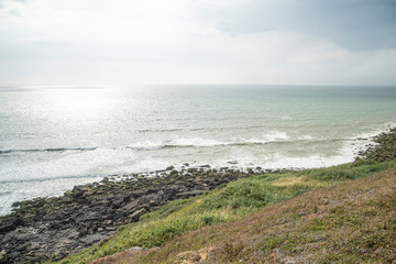 Fototapeta na wymiar coast of atlantic ocean