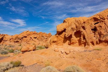 Beautiful landscape around Lake Mead National Recreation Area