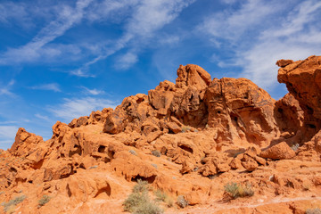 Beautiful landscape around Valley of Fire State Park
