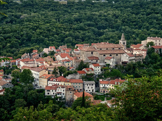 Fototapeta na wymiar Mountain village in Croatia