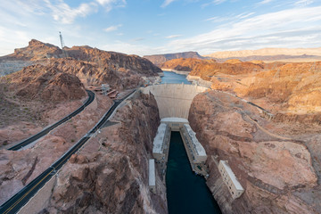 Afternoon view of the famous Hoover Dam