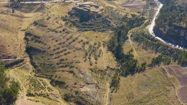 Puca Pucara is defense construction made by old Incas. Its located in a strategic place near Cusco city. Peru