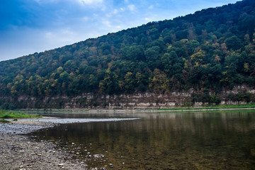 Dniester river landscape