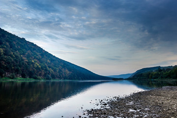 Dniester river landscape