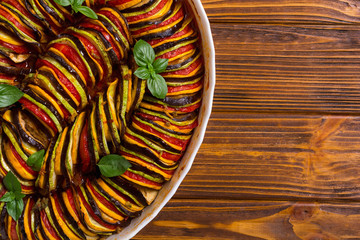 Traditional French cooked provencal vegetable dish - Ratatouille