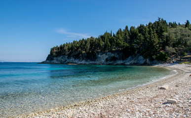 Kipos beach at Paxos, Greece